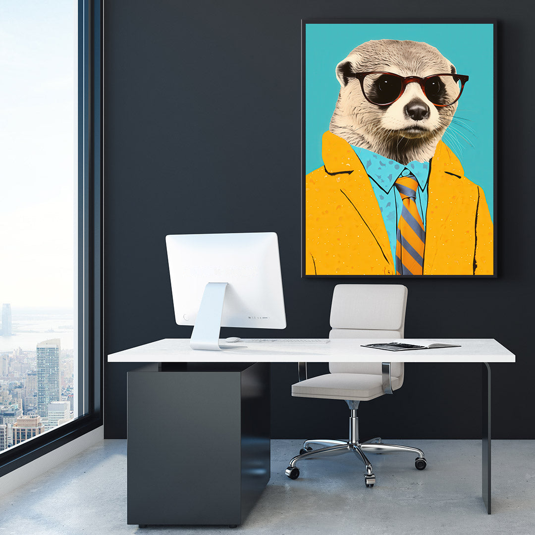 Canvas painting - Businessman Meerkat