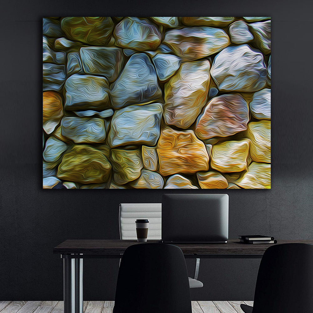 Canvas Painting - Abstract Stones