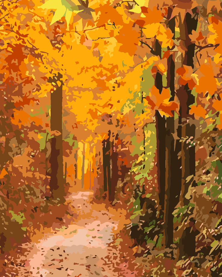 Paint by numbers - Autumn Landscape 3781