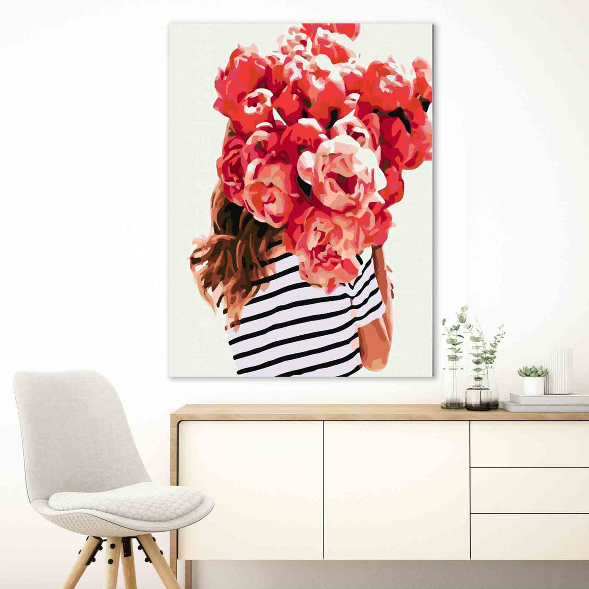 Paint by numbers - Floral Head 4067