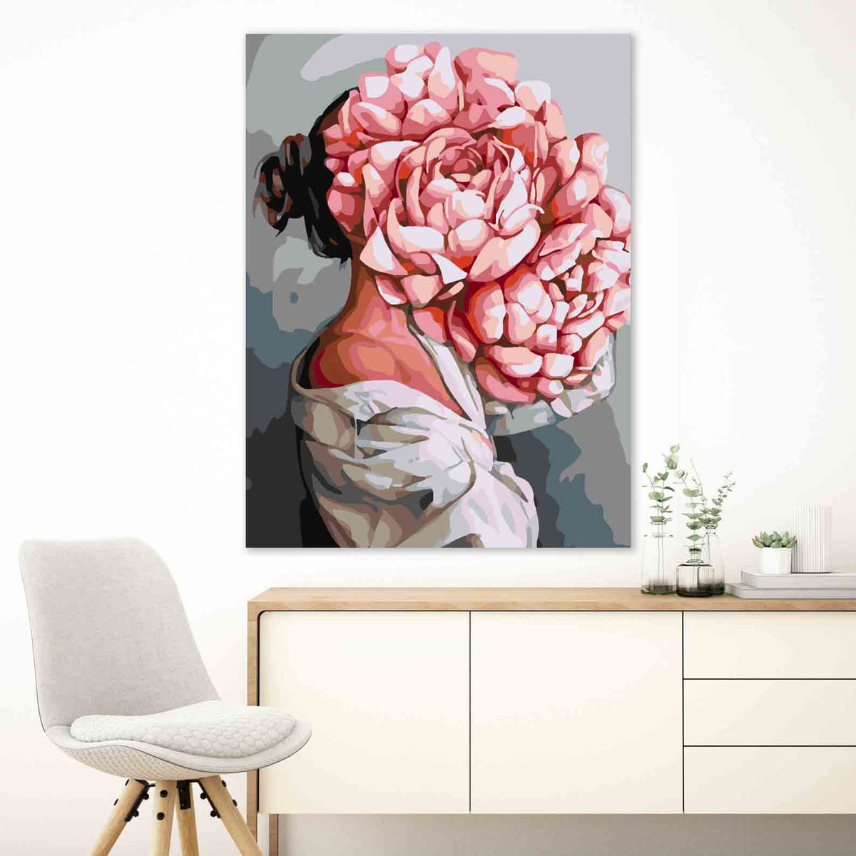 Painting by numbers - Floral Head 4070