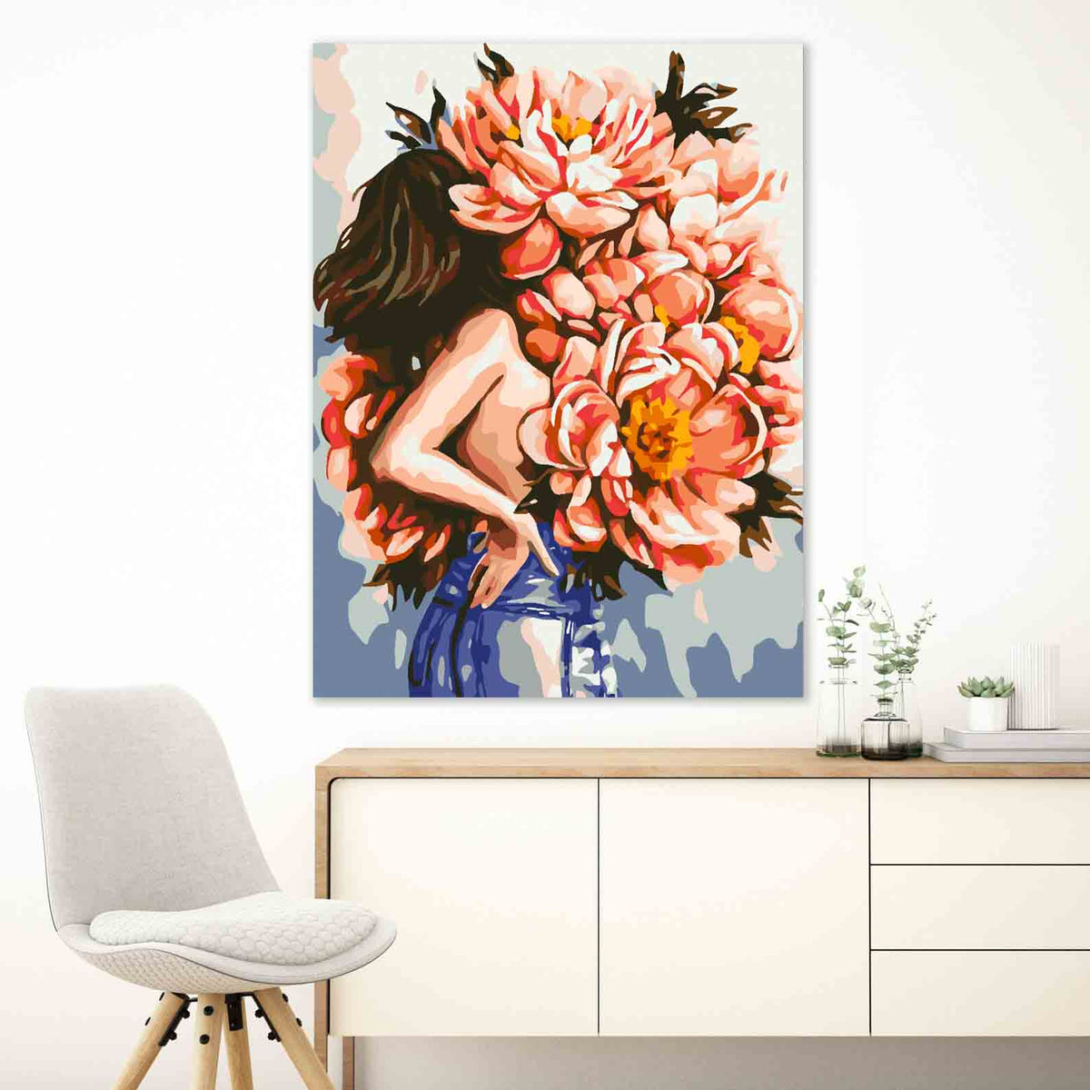 Paint by numbers - Floral Head 4074