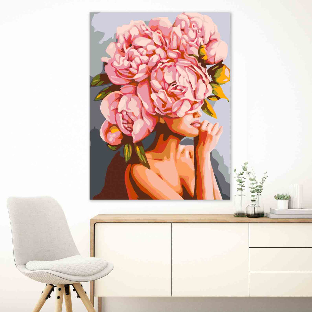 Paint by numbers - Floral Head 4076