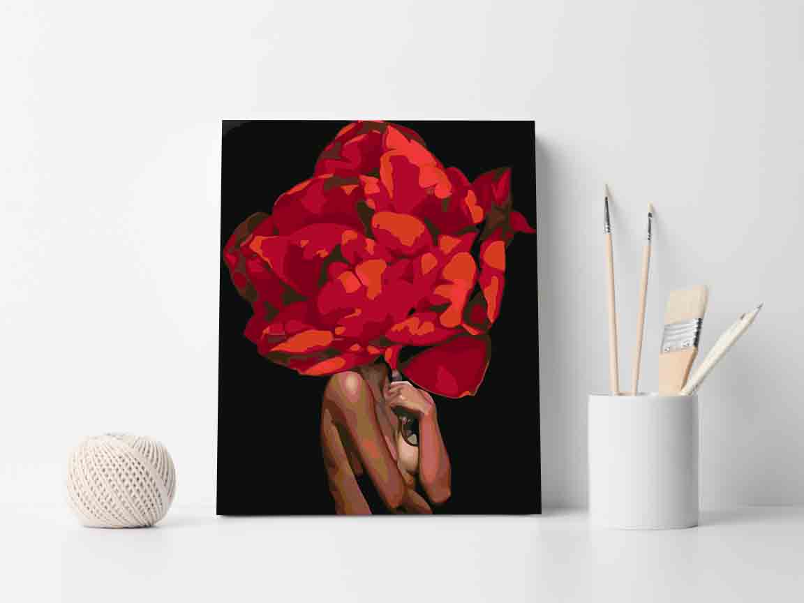 Painting by numbers - Floral Head 4080