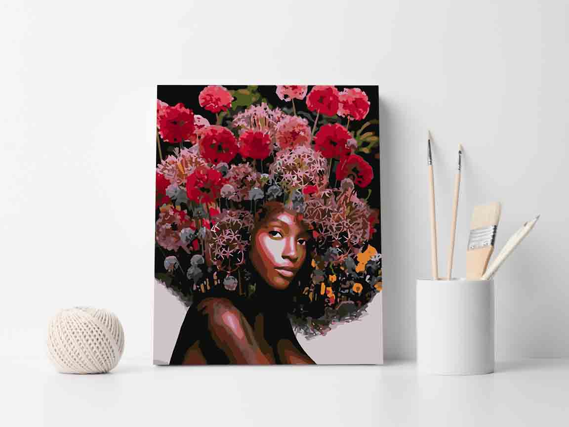 Paint by numbers - Floral Head 4091