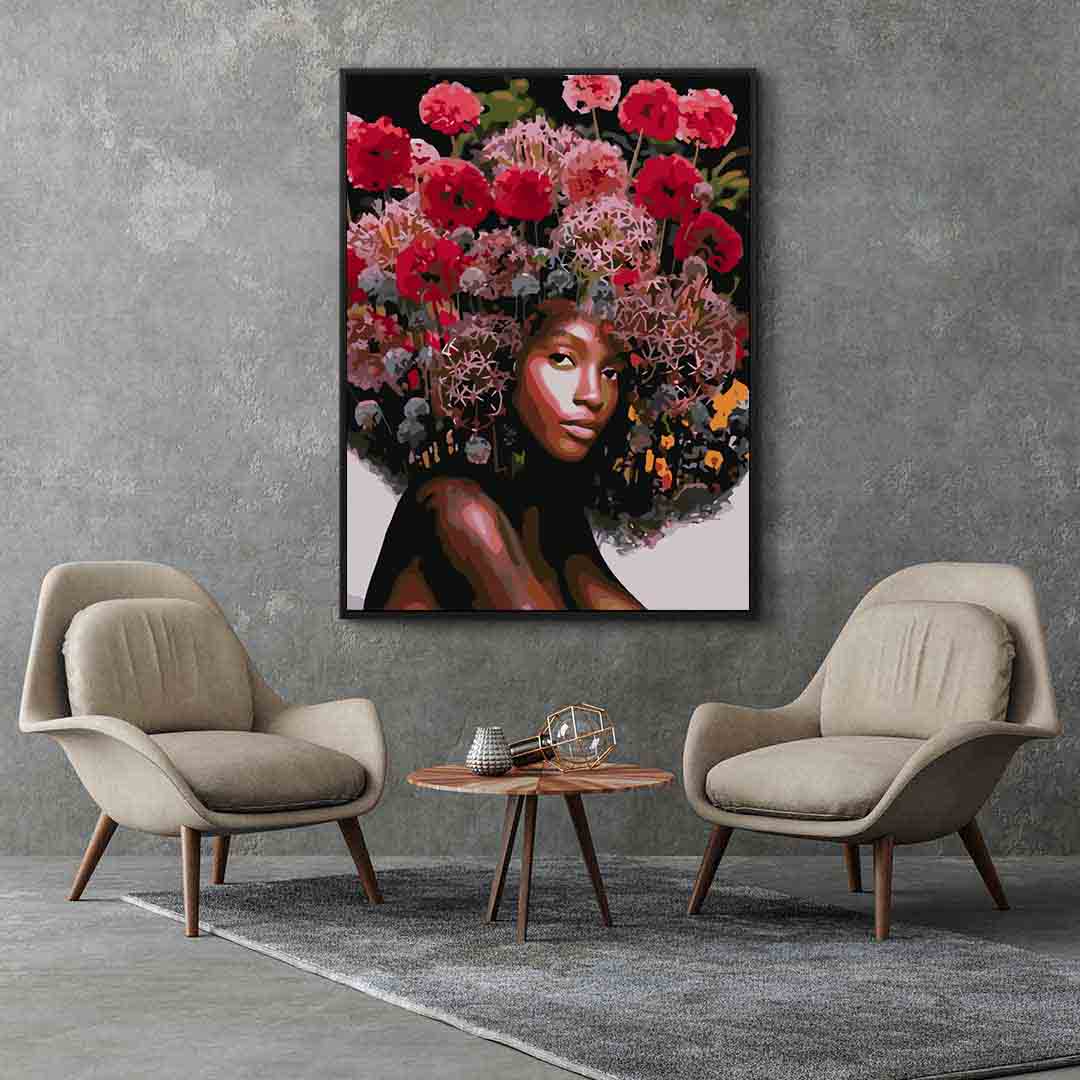Paint by numbers - Floral Head 4091