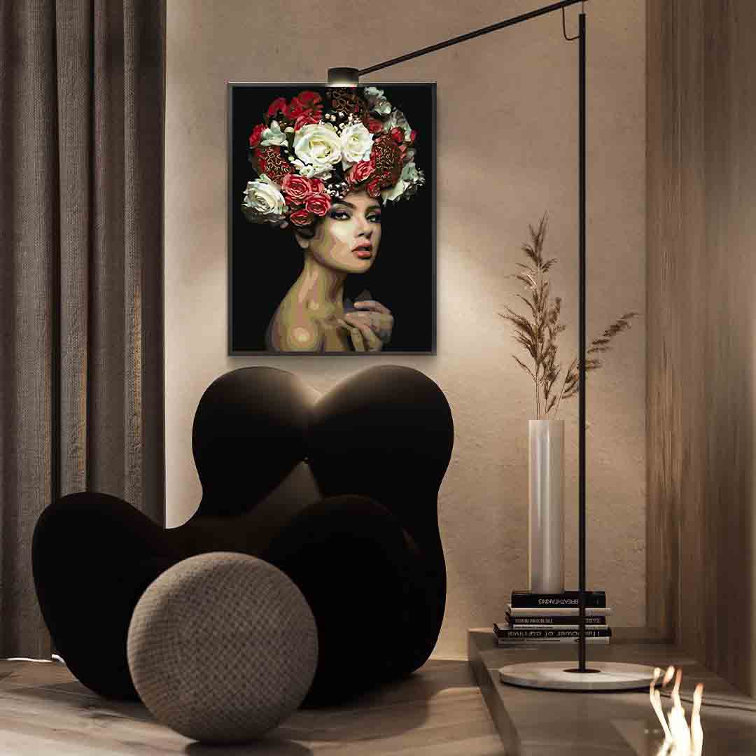Paint by numbers - Floral Head 4095