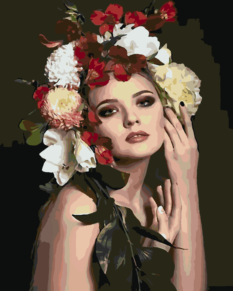 Paint by numbers - Floral Head 4097