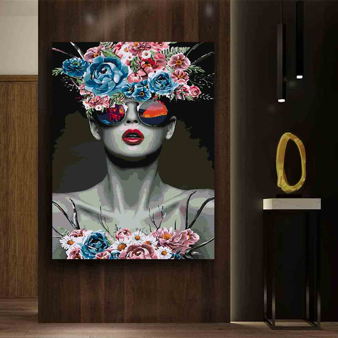 Painting by numbers - Floral Head 4100