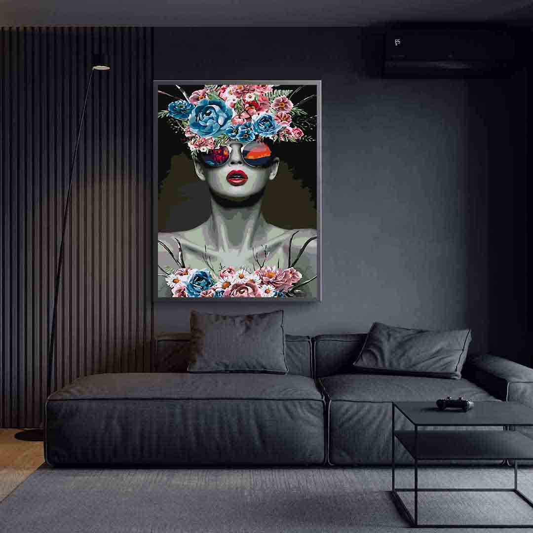 Painting by numbers - Floral Head 4100