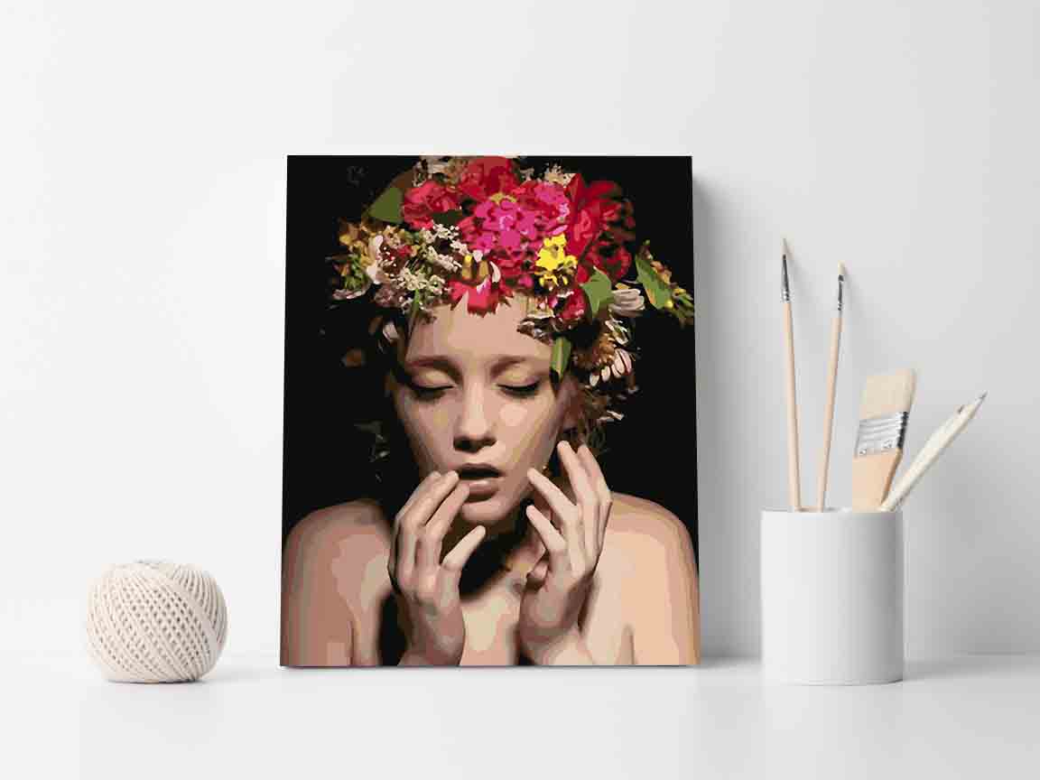 Paint by numbers - Floral Head 4101