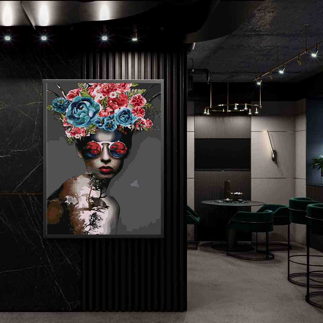Paint by numbers - Floral Head 4102
