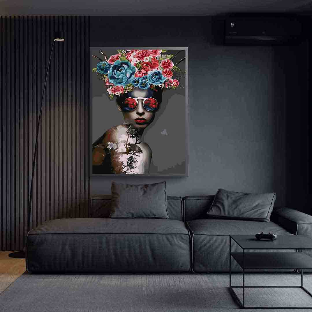 Paint by numbers - Floral Head 4102