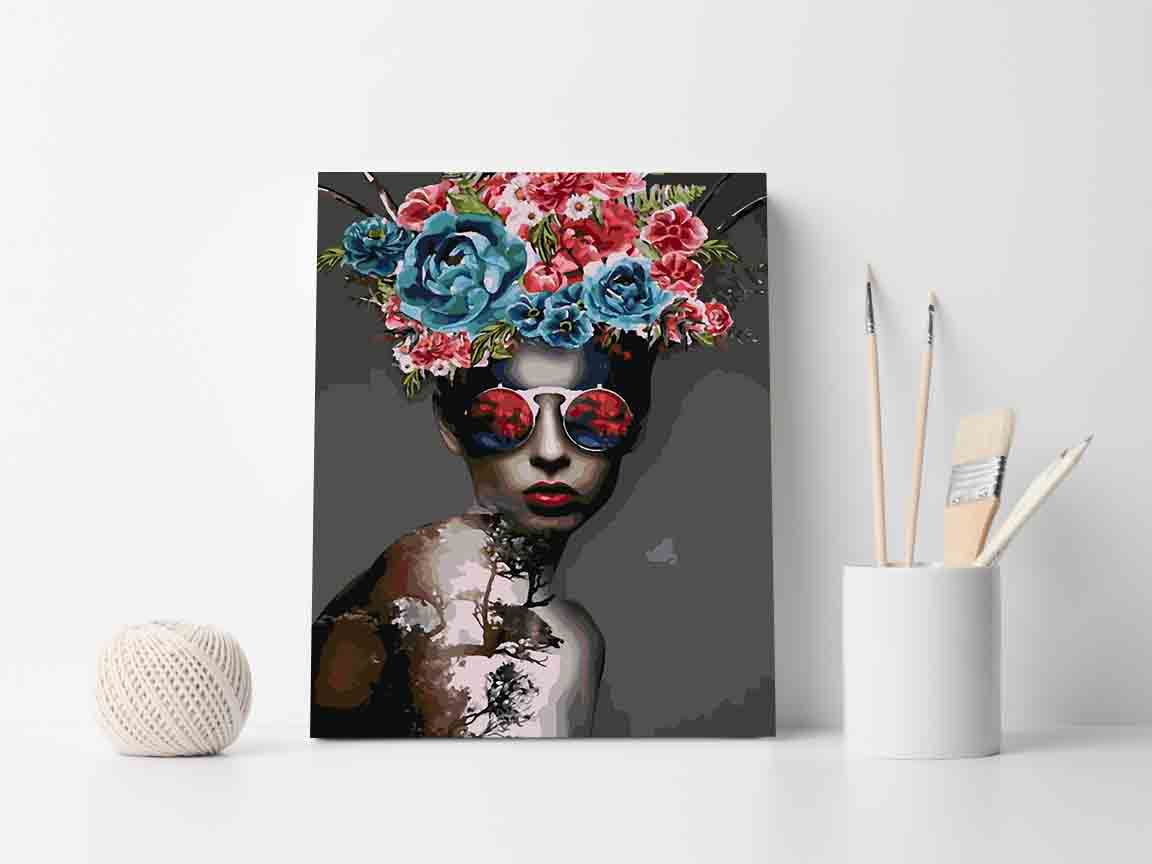 Paint by numbers - Floral Head 4102