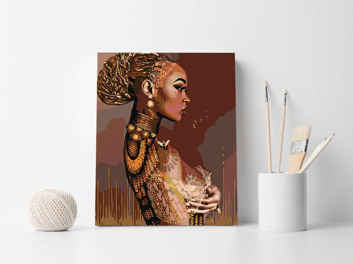 Painting by numbers - Girl Portrait 4108