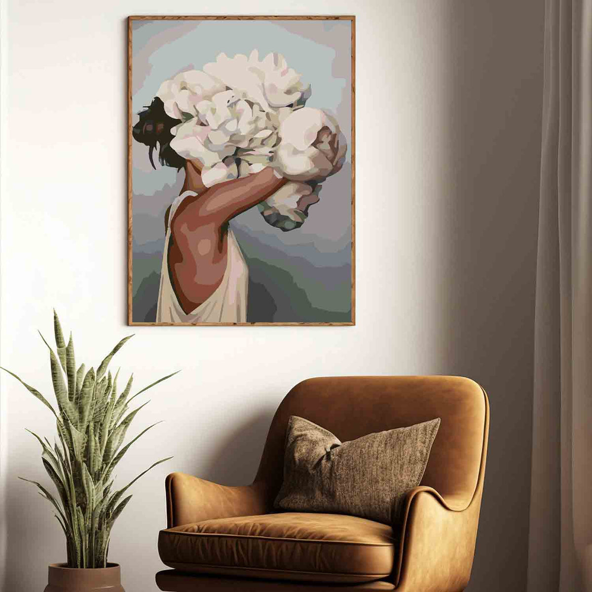 Painting by numbers - Floral Head 4110