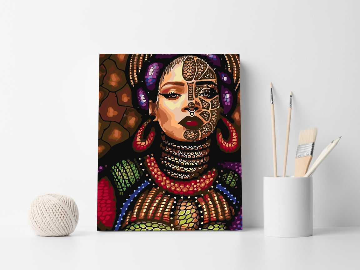 Painting by numbers - Girl Portrait 4115