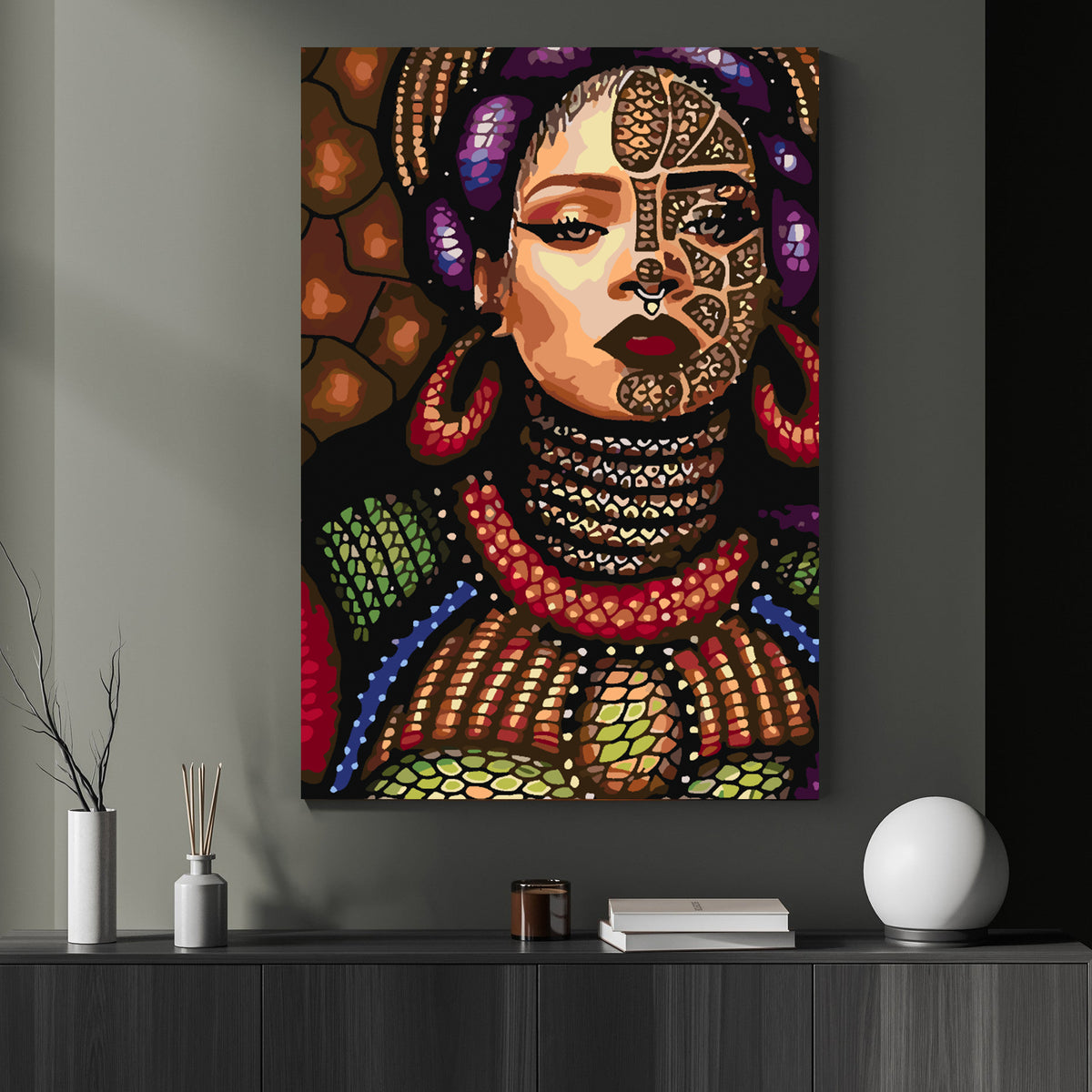 Painting by numbers - Girl Portrait 4115