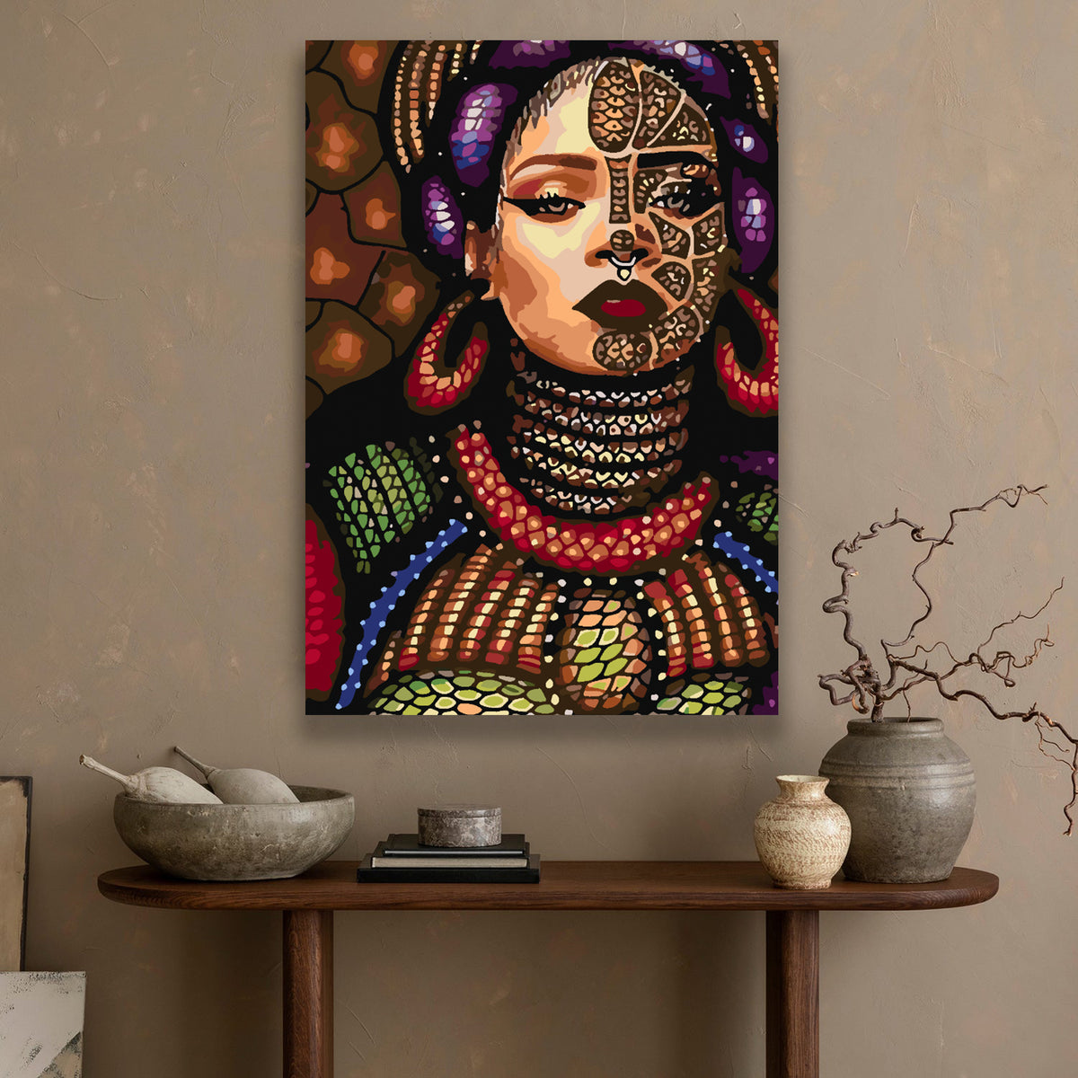 Painting by numbers - Girl Portrait 4115