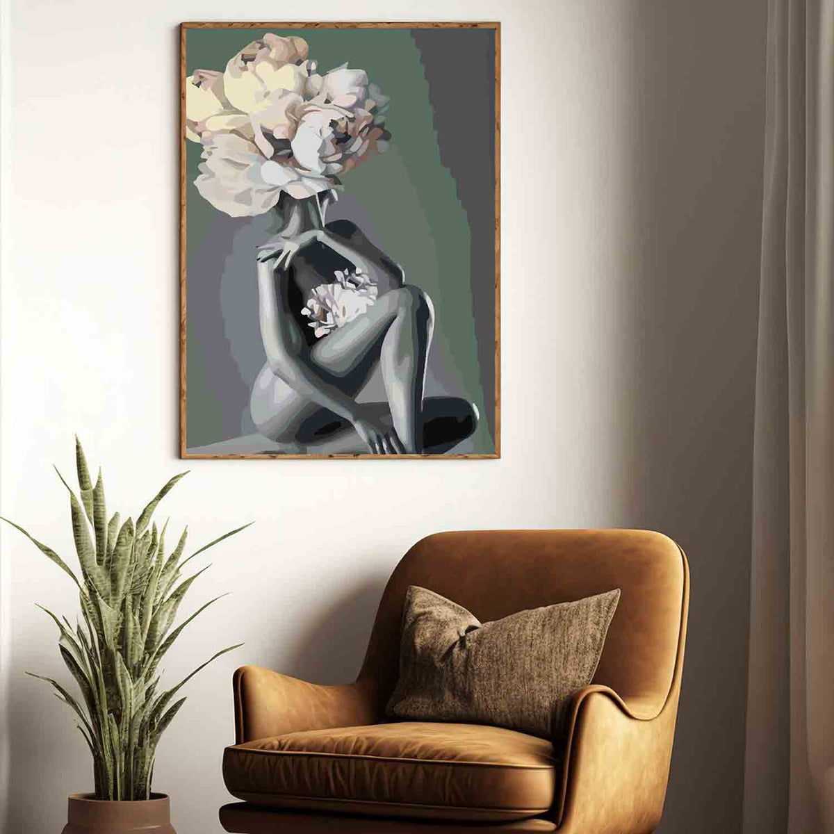 Pictura pe numere - Floral Head 4116