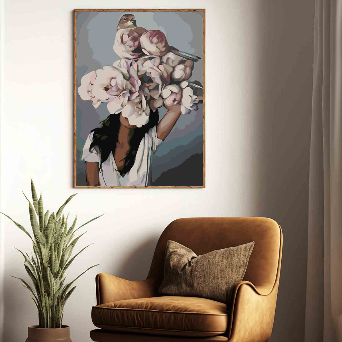 Paint by numbers - Floral Head 4118