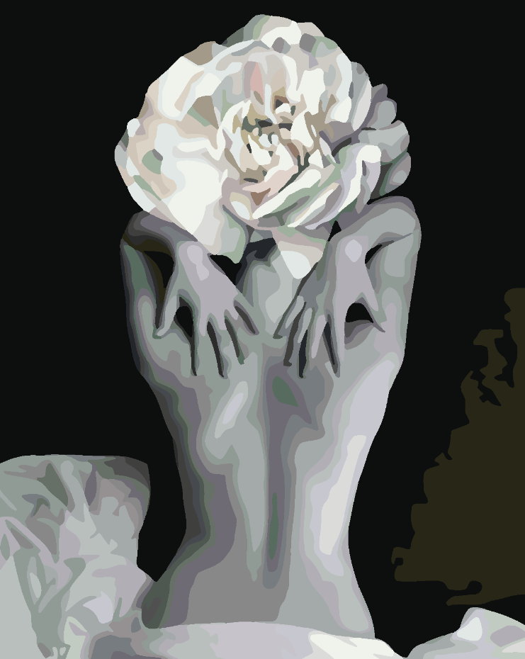 Painting by numbers - Floral Head 4120