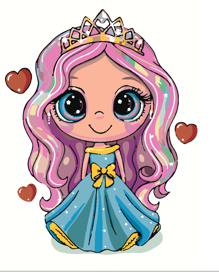 Painting by numbers - Little Princess 4133