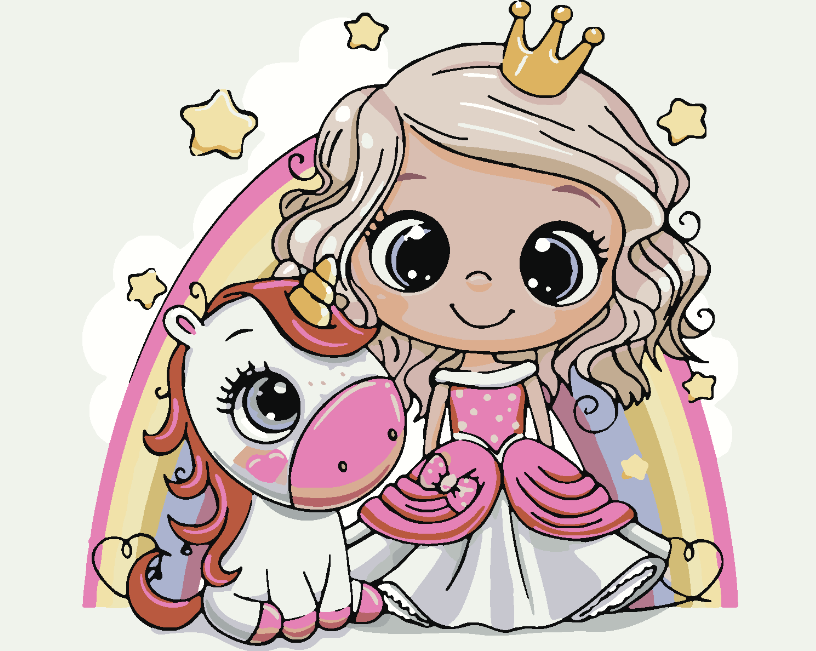 Painting by numbers - Little Princess 4134