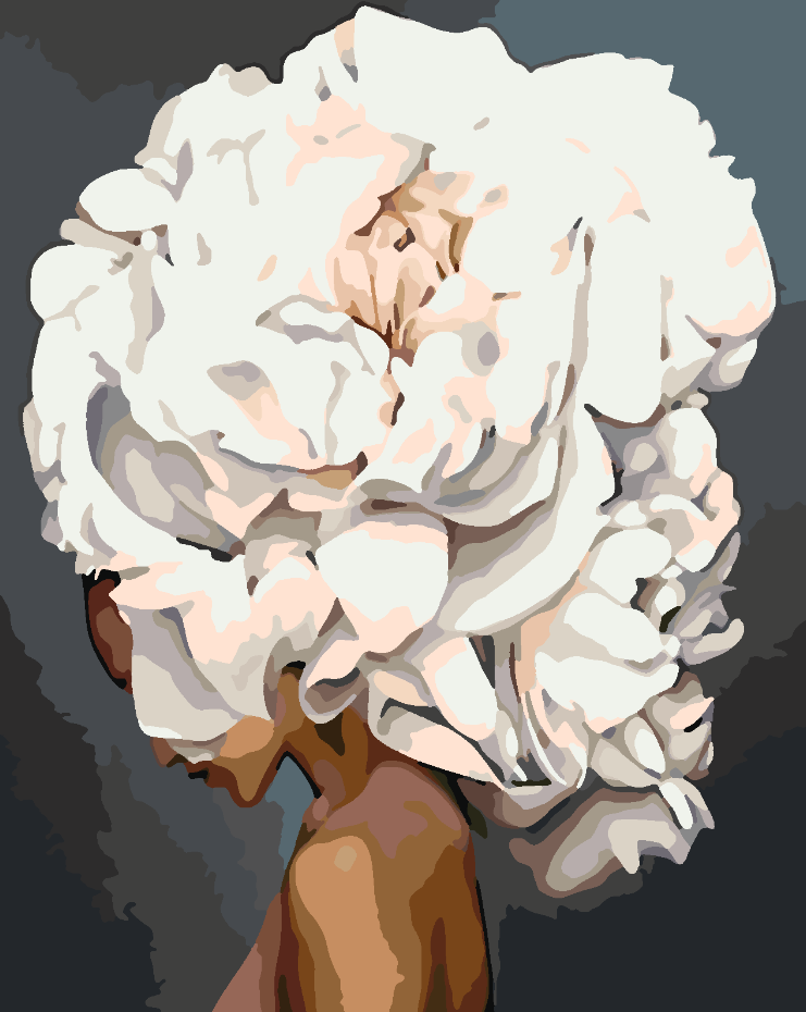 Paint by numbers - Floral Head 4135