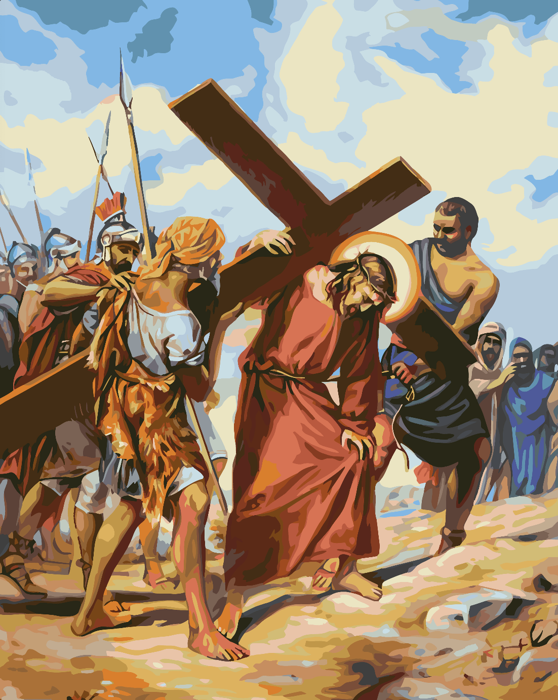 Paint by numbers - Jesus Christ 4138