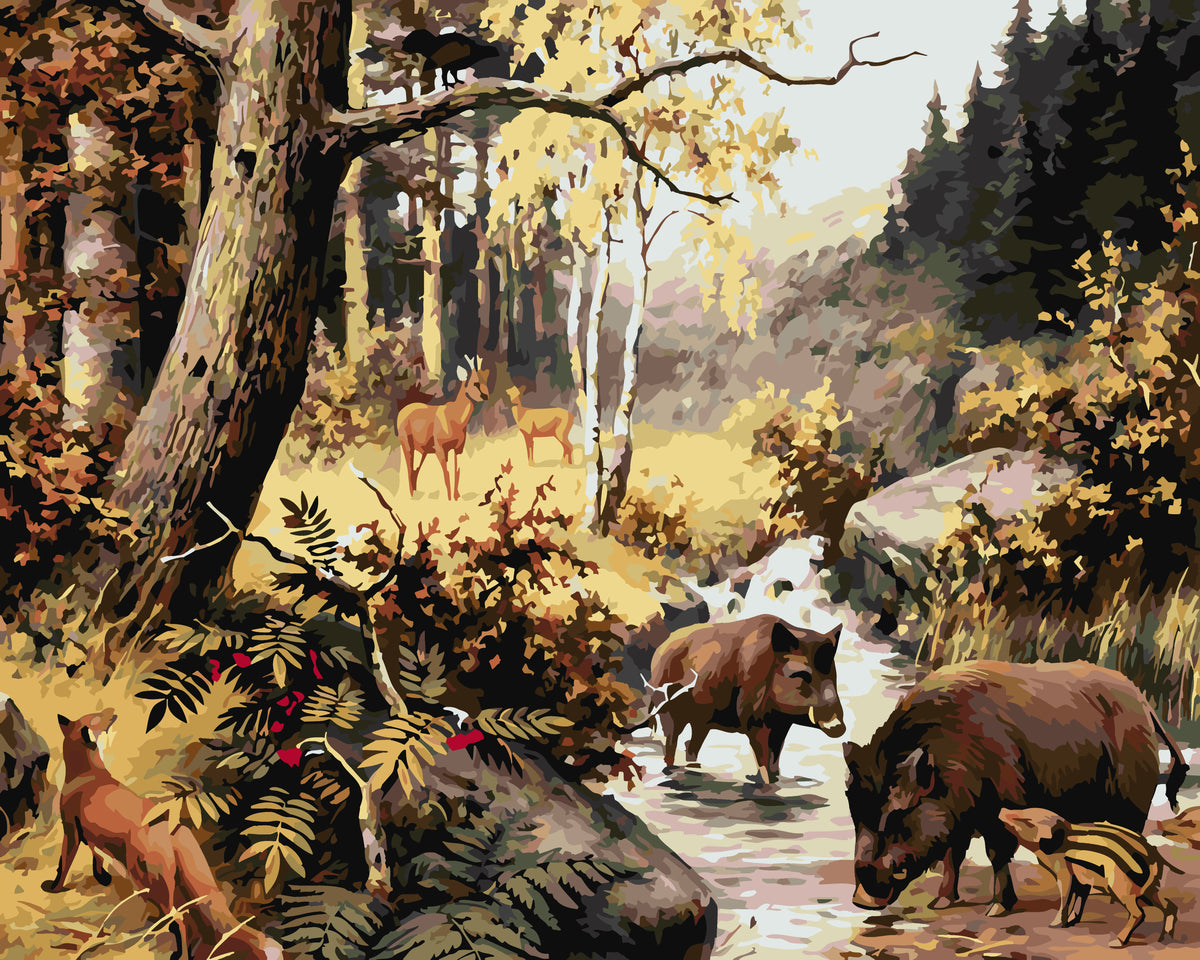 Paint by numbers - Forest Animals 4150