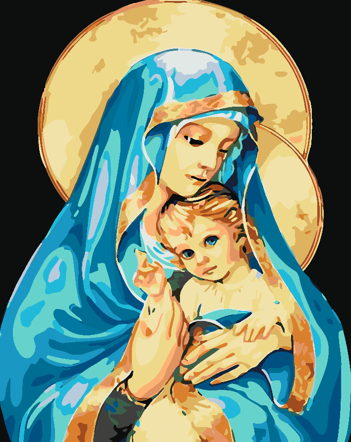 Paint by numbers - Saint Mary with the Child 4165