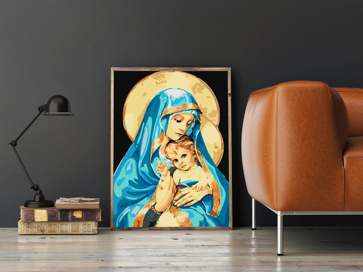 Paint by numbers - Saint Mary with the Child 4165