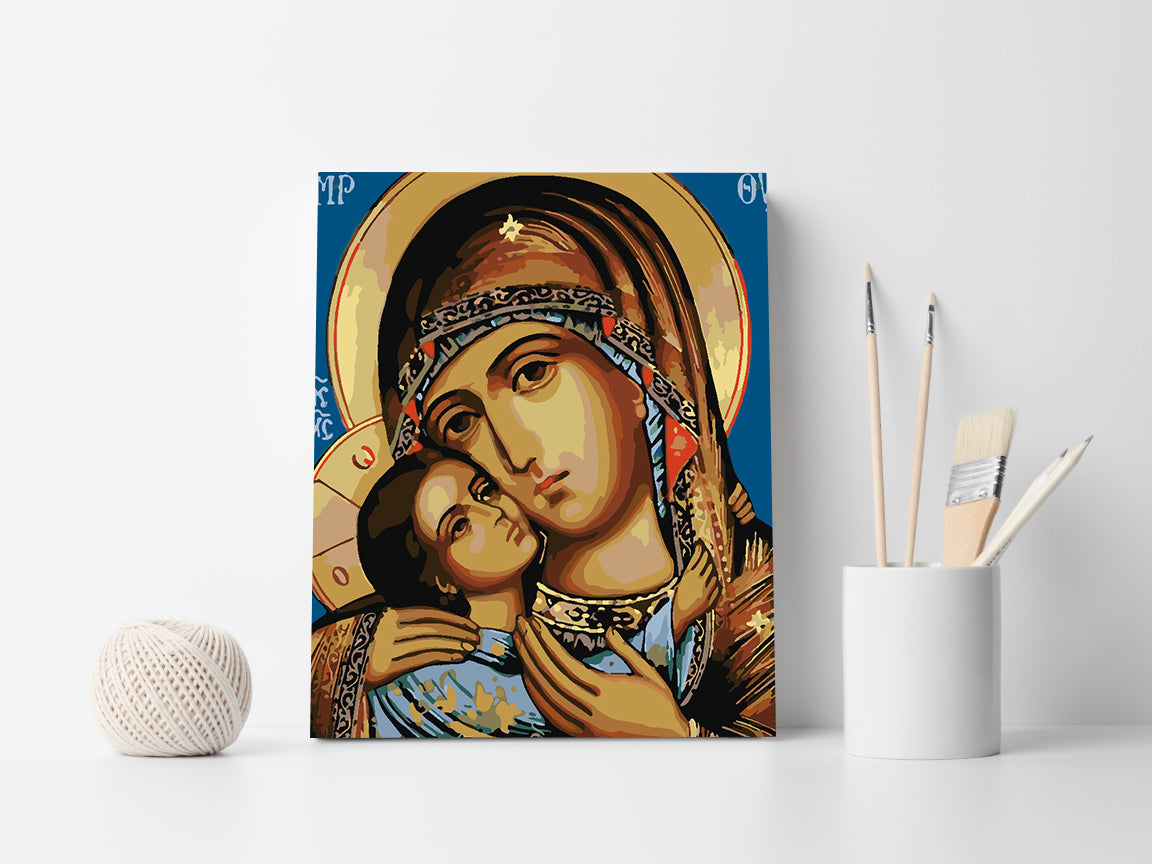 Paint by numbers - Saint Mary with the Child 4175