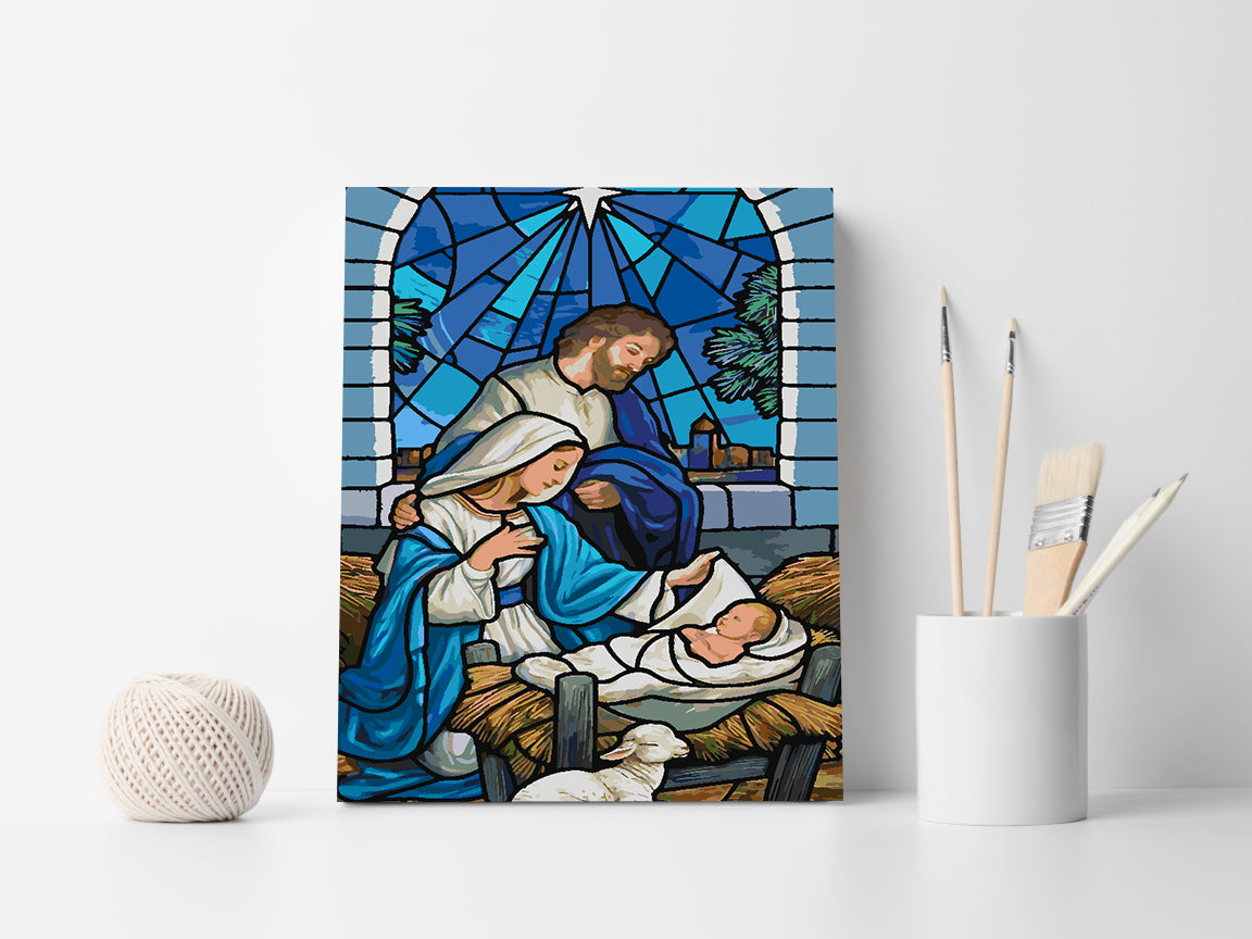 Painting by numbers - Nativity 4176