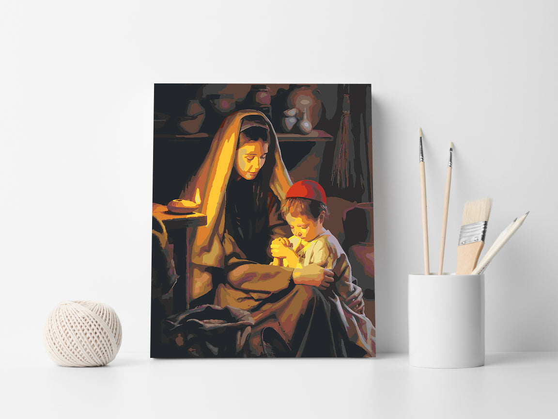 Paint by numbers - Mother with Child 4179