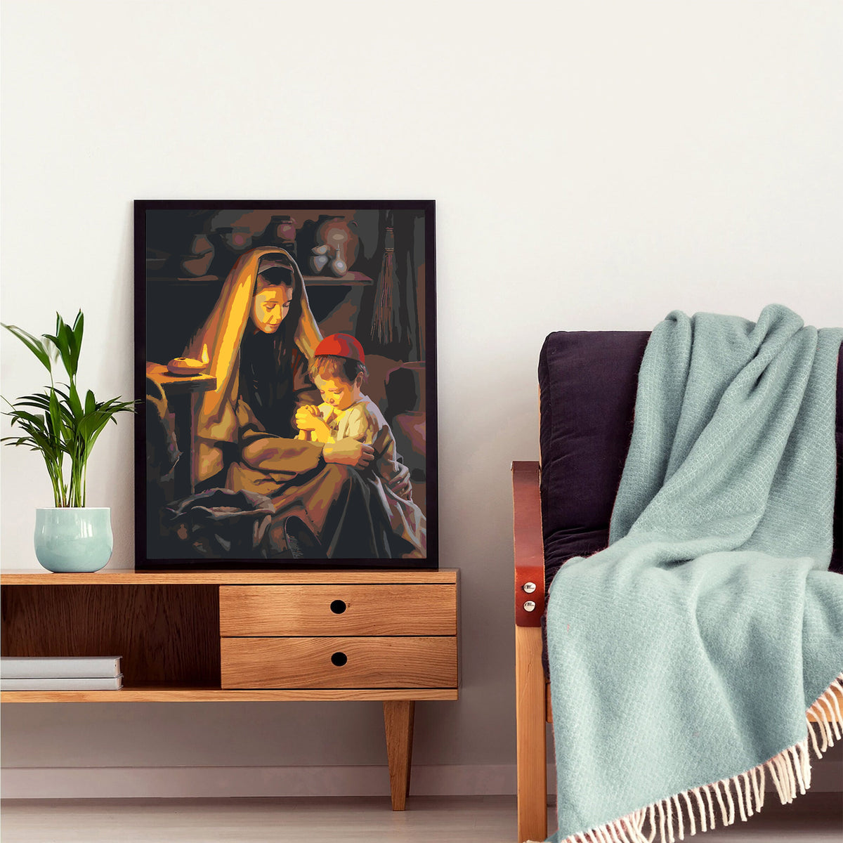 Paint by numbers - Mother with Child 4179
