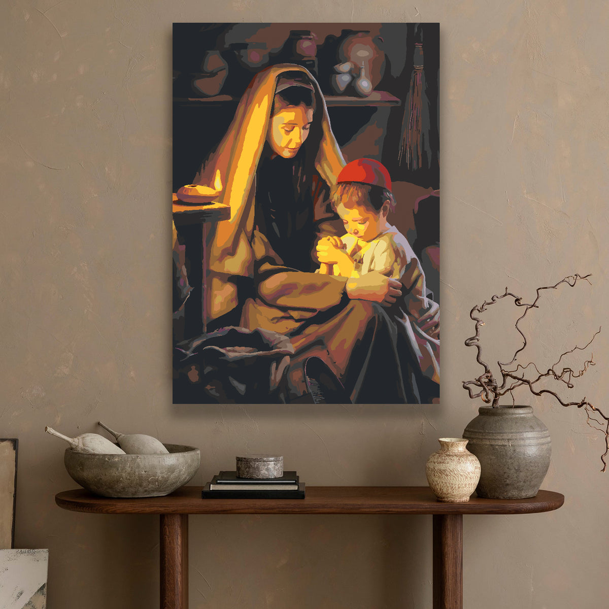 Paint by numbers - Mother with Child 4179