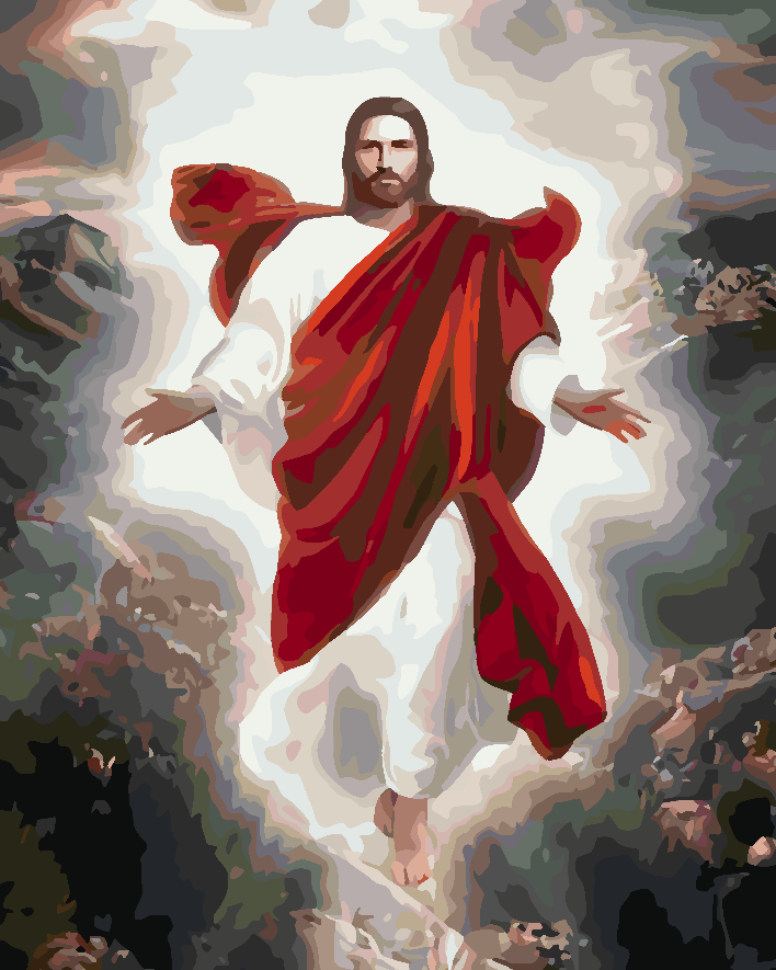 Paint by numbers - Jesus Christ 4188