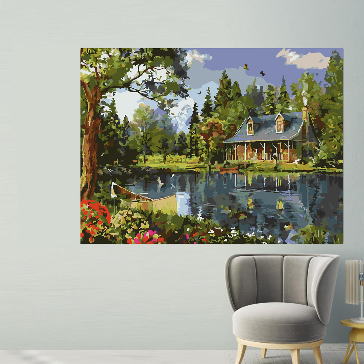 Painting by numbers - House at the Lake 4202