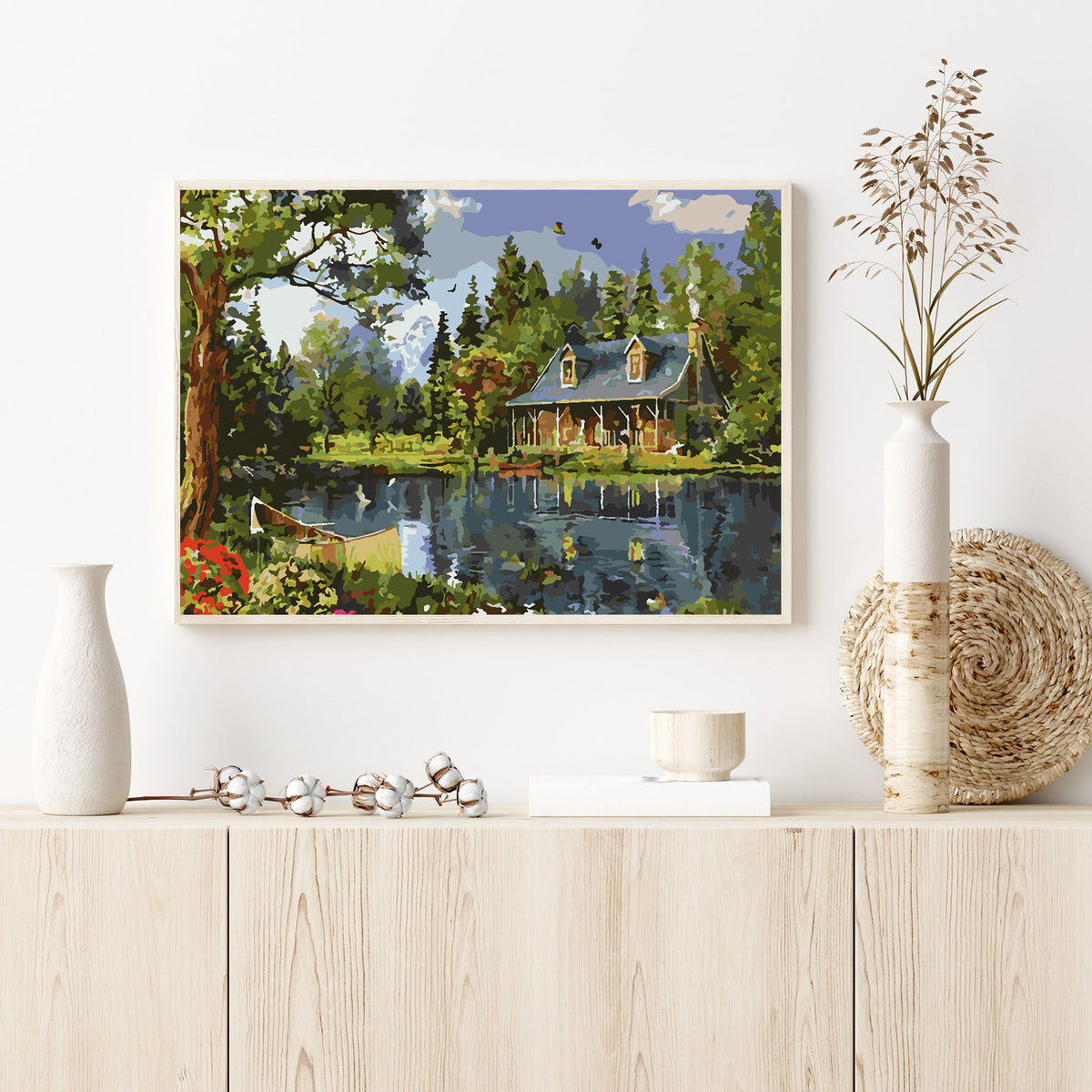 Painting by numbers - House at the Lake 4202