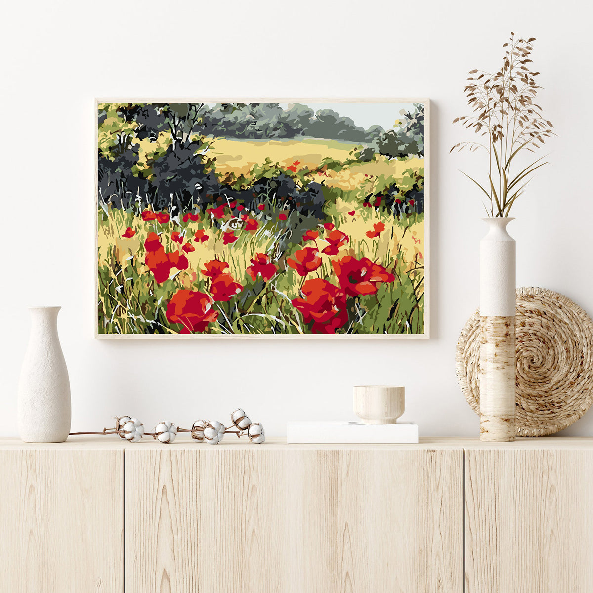 Paint by numbers - Poppy Field 4203