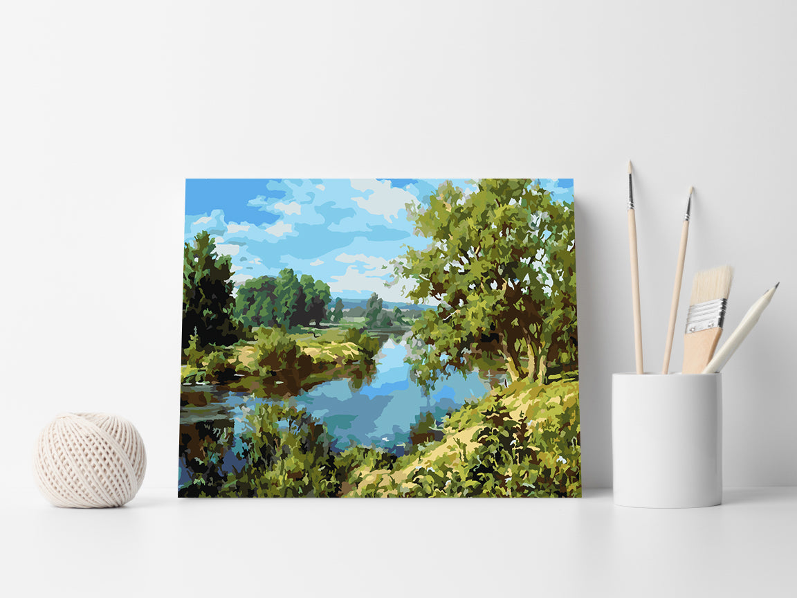 Painting by numbers - River Landscape 4209
