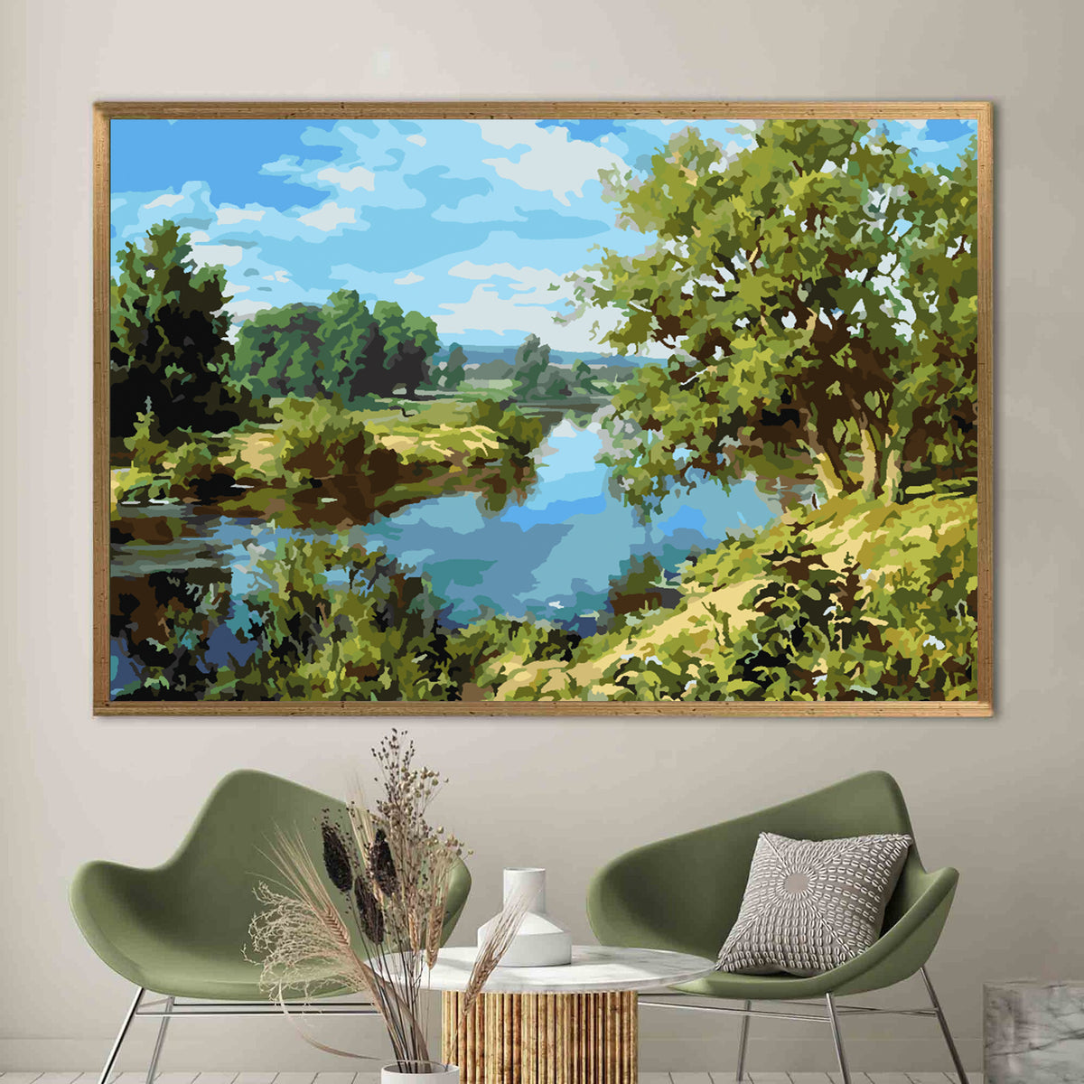 Painting by numbers - River Landscape 4209