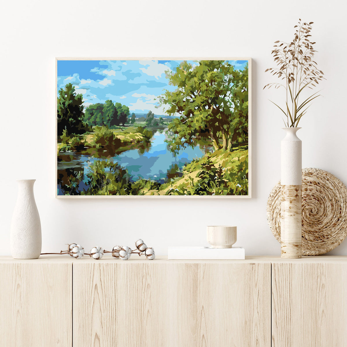 Painting by numbers - River Landscape 4209