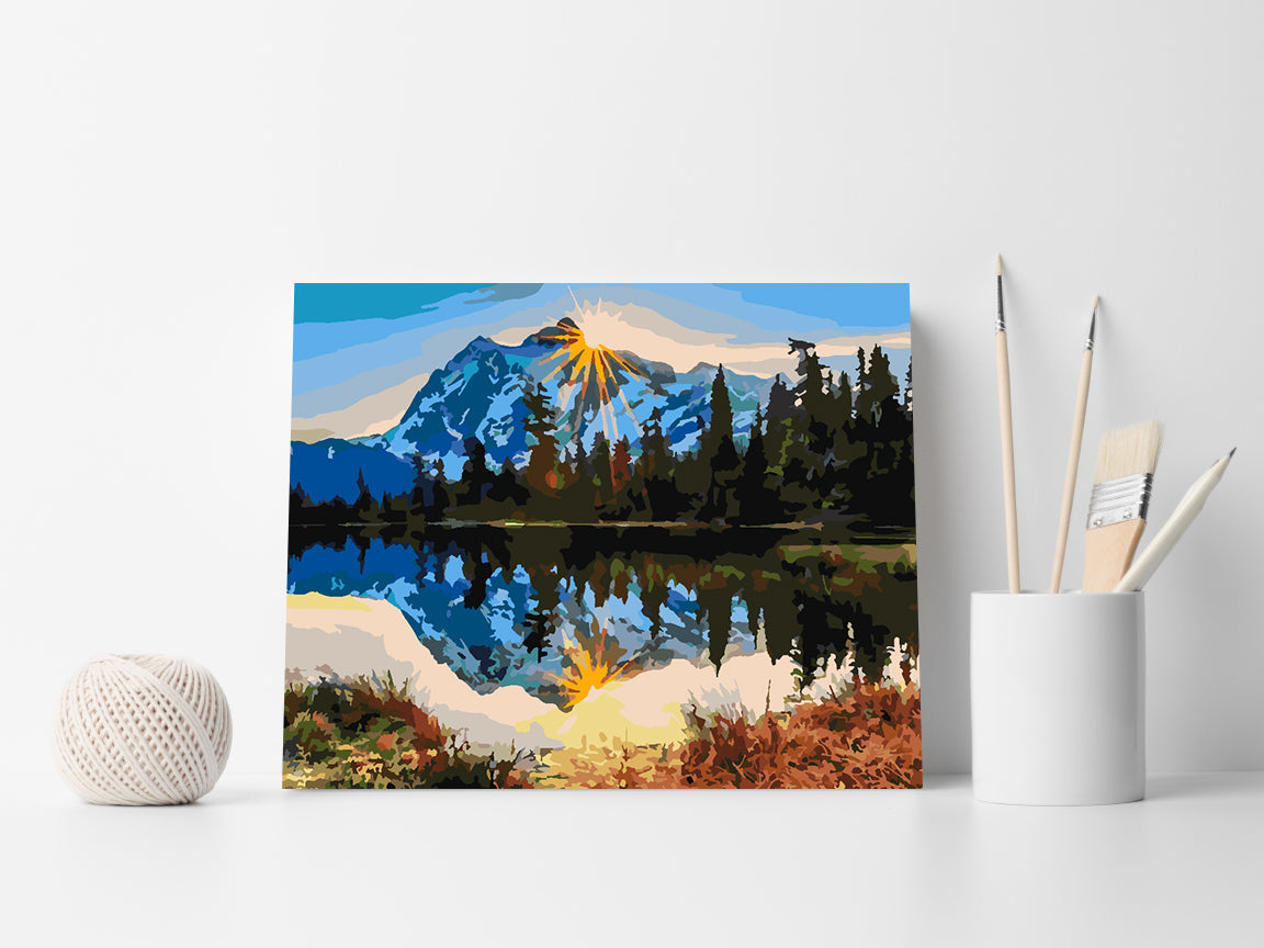 Painting by numbers - Mountain Landscape 4211