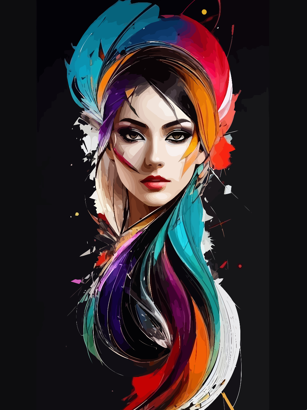 Painting by numbers - Woman Portrait 4214