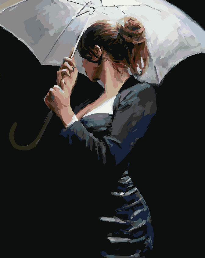 Paint by numbers - Woman under the Umbrella 4223