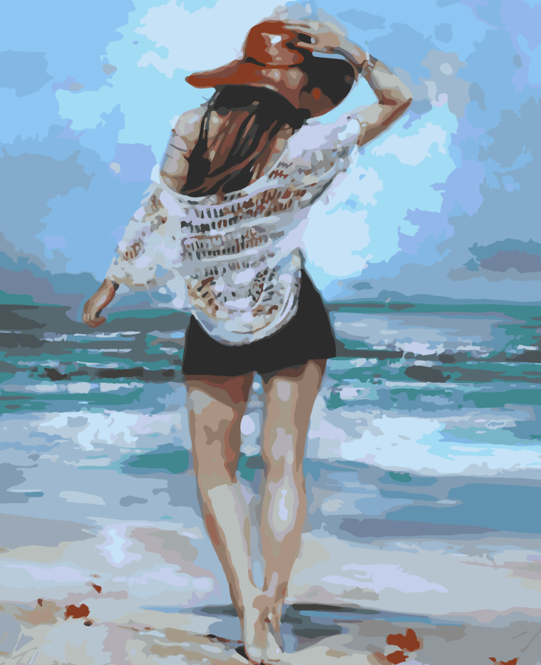 Painting by numbers - Seascape 4229