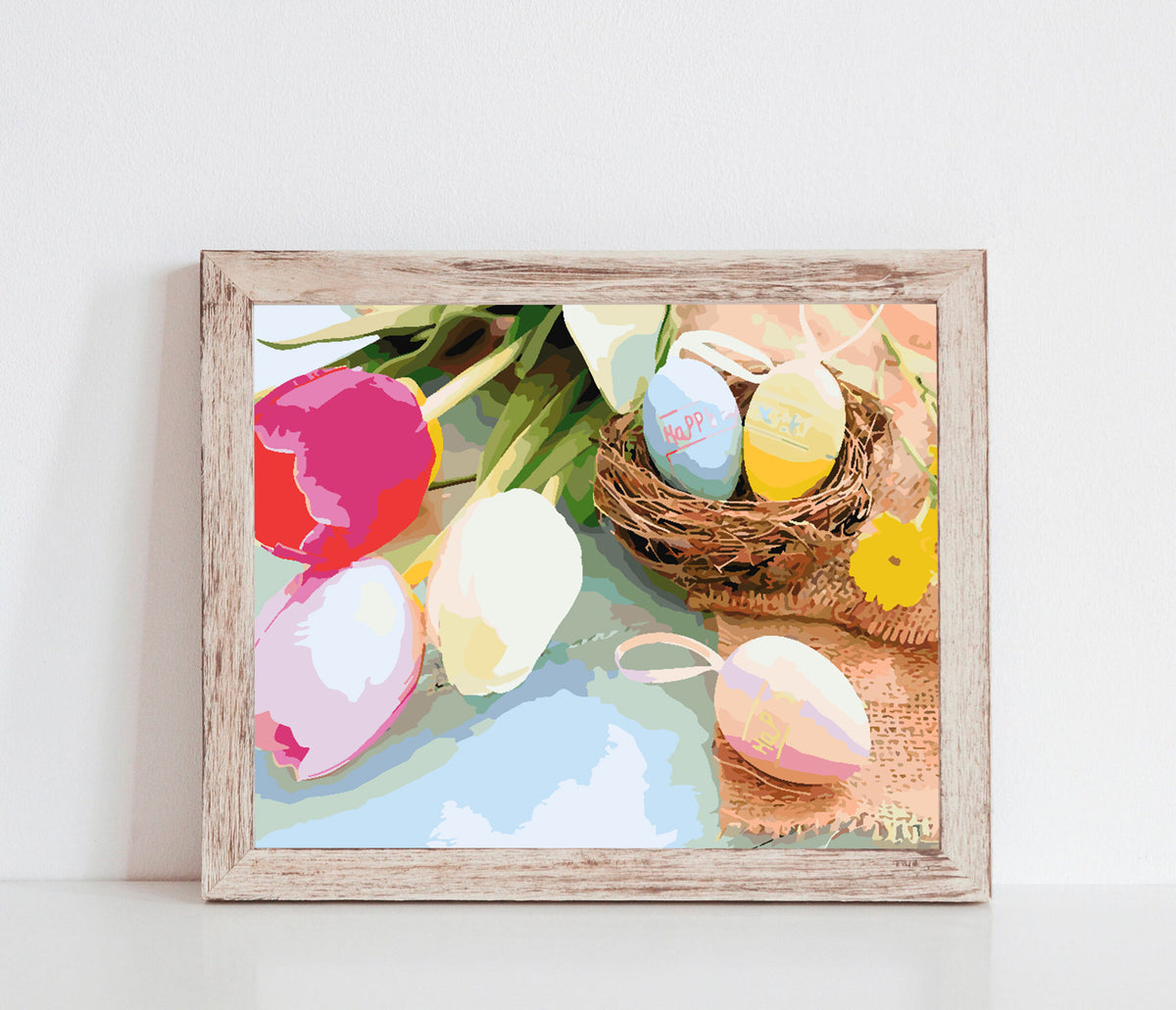 Paint by numbers - Easter Eggs and Tulips 4235